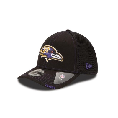 Baltimore Ravens Gorra | New Era NFL Neo 39thirty Stretch Fit Cap Mexico - Negros
